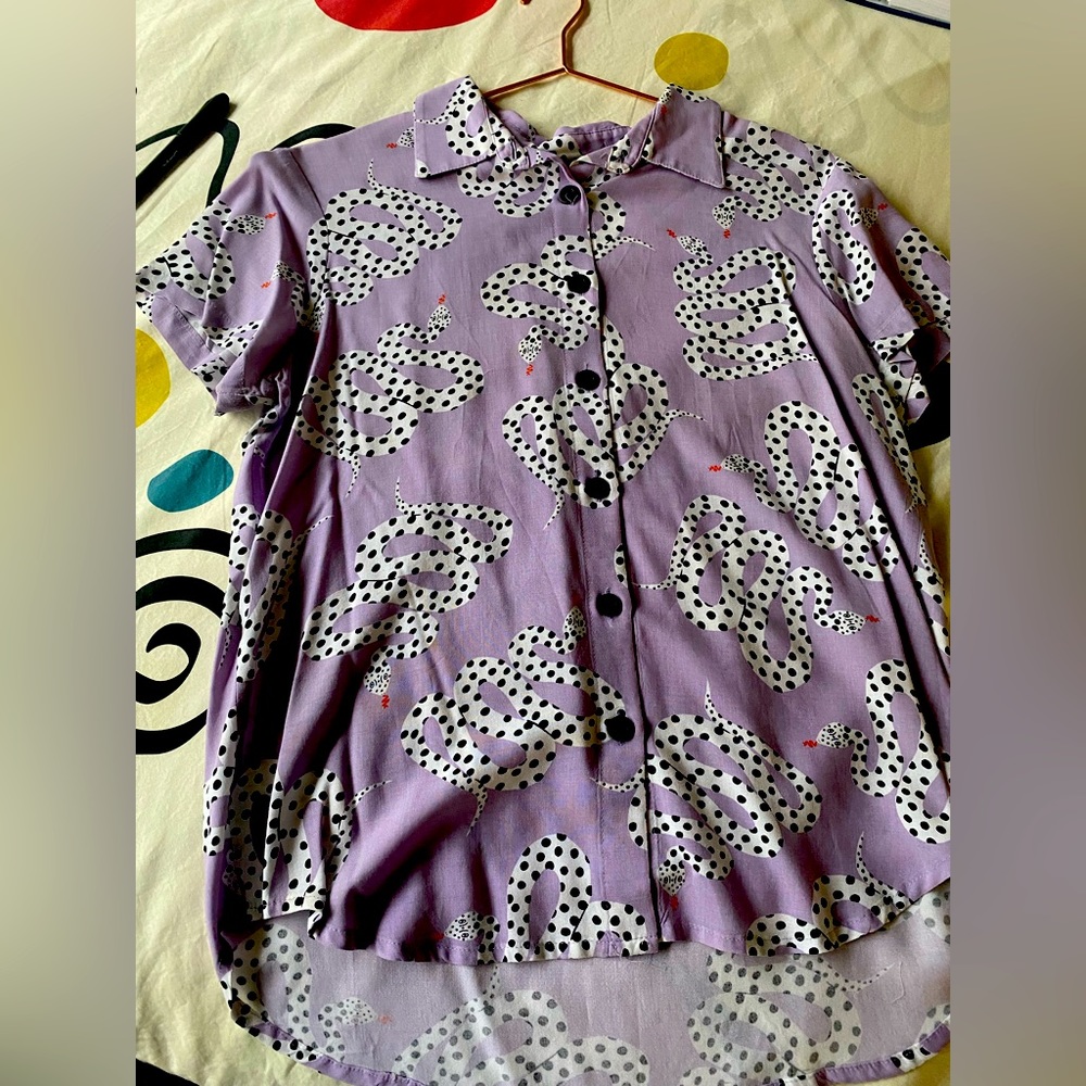 Nooworks Joyce Top in Micotti Snakes, Large, Like New Condition